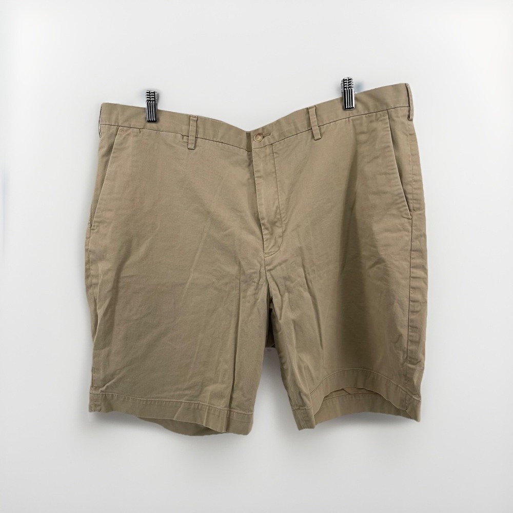 Polo Ralph Lauren Chino Shorts Men's Khaki Size 42Classic Fit Stretch Cotton‎